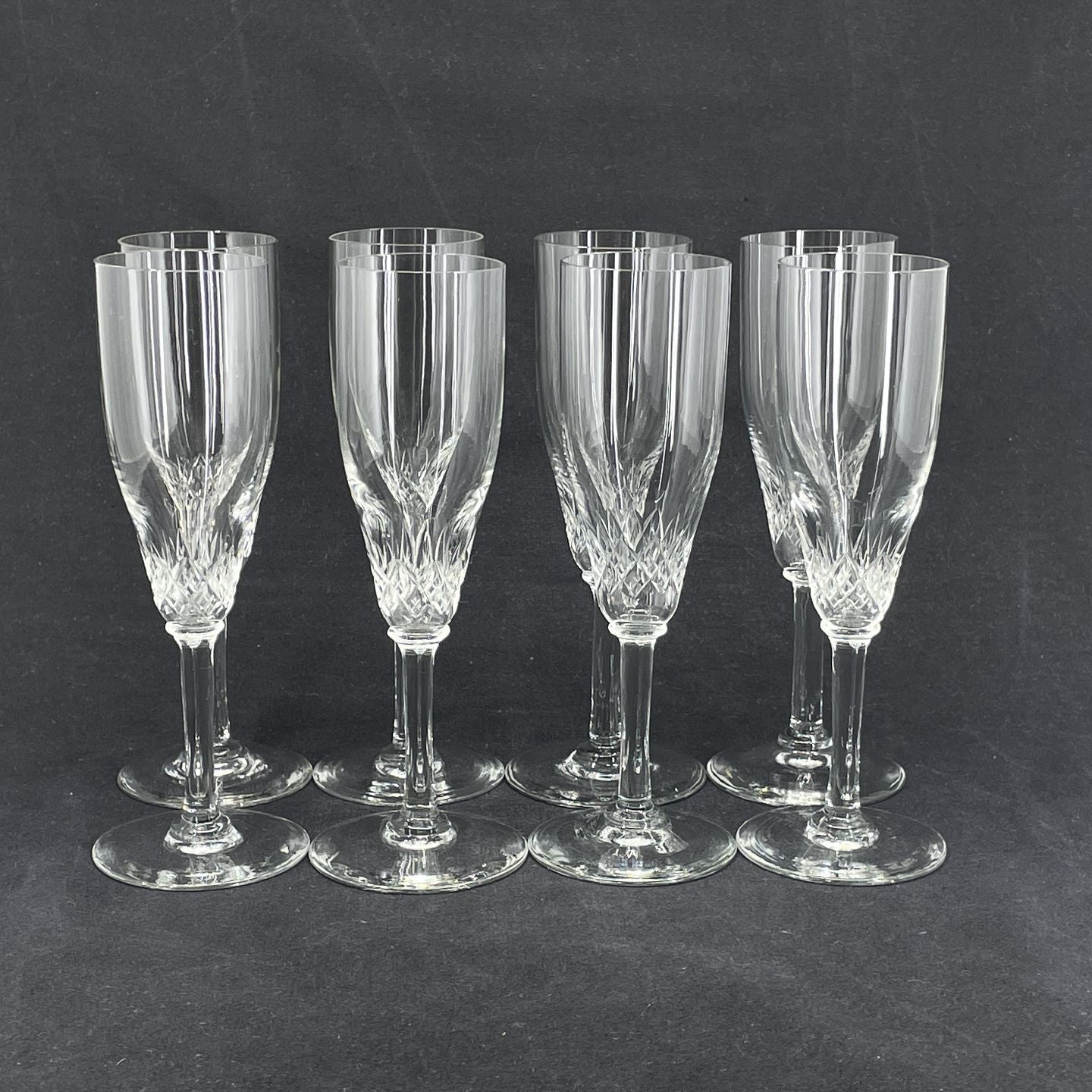 Set of 8 Lisa champagne flutes