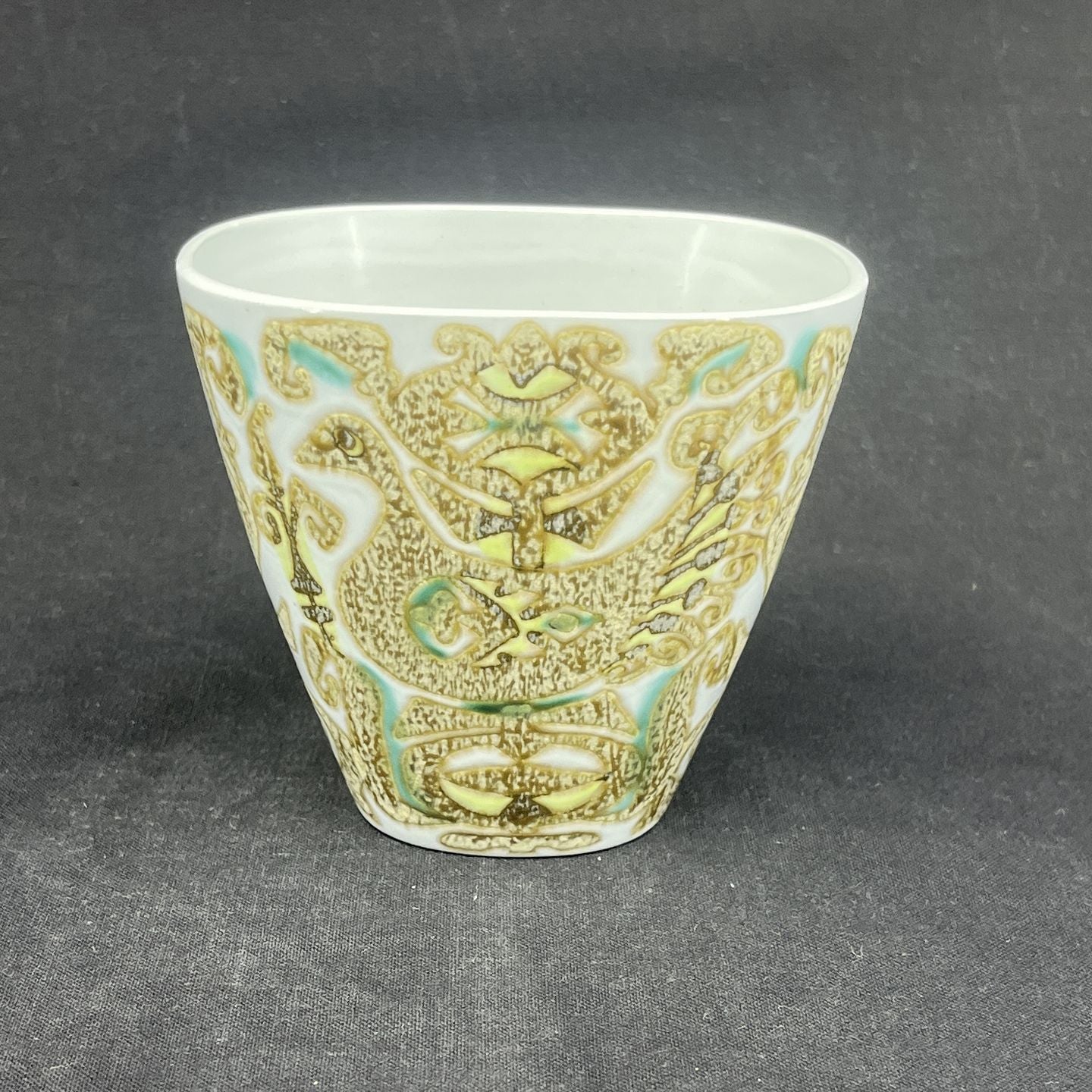 Aluminia baca vase, lys i farven