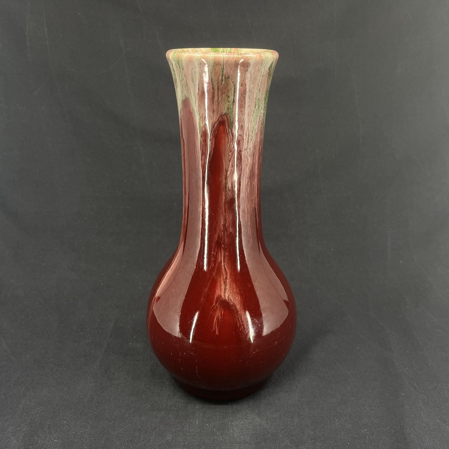 Red glazed vase from Michael Andersen
