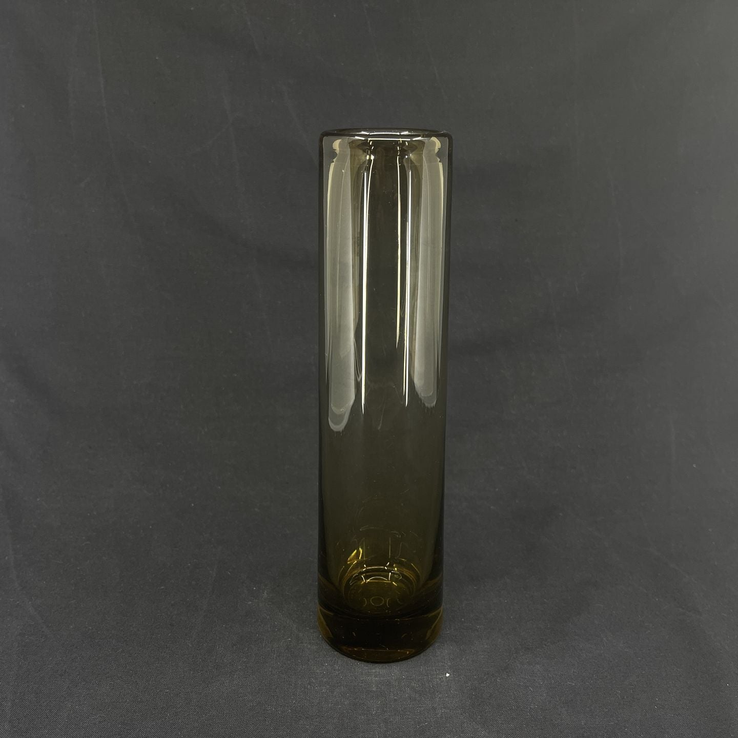 Olive cylinder vase