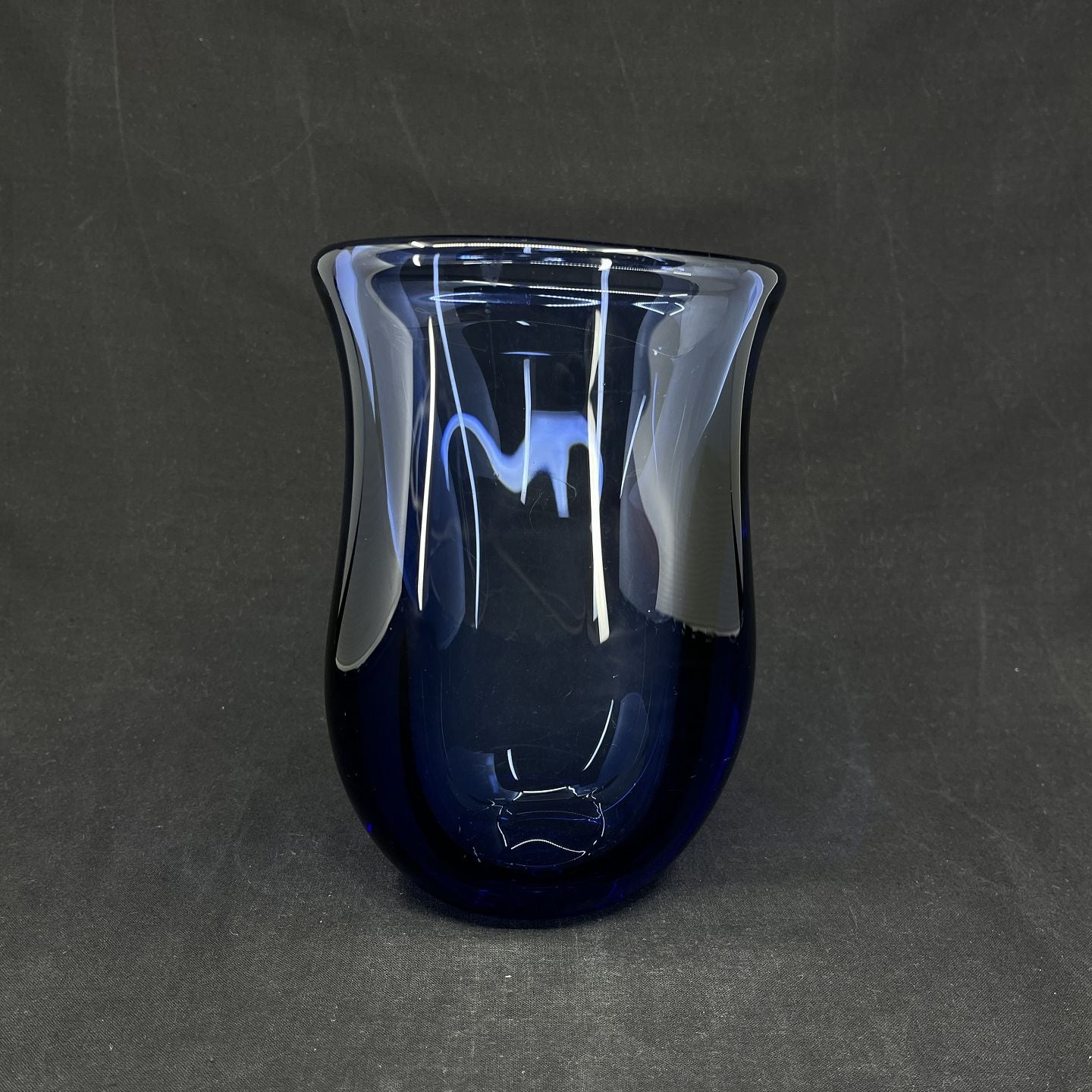 Sapphire blue vase by Per Lütken
