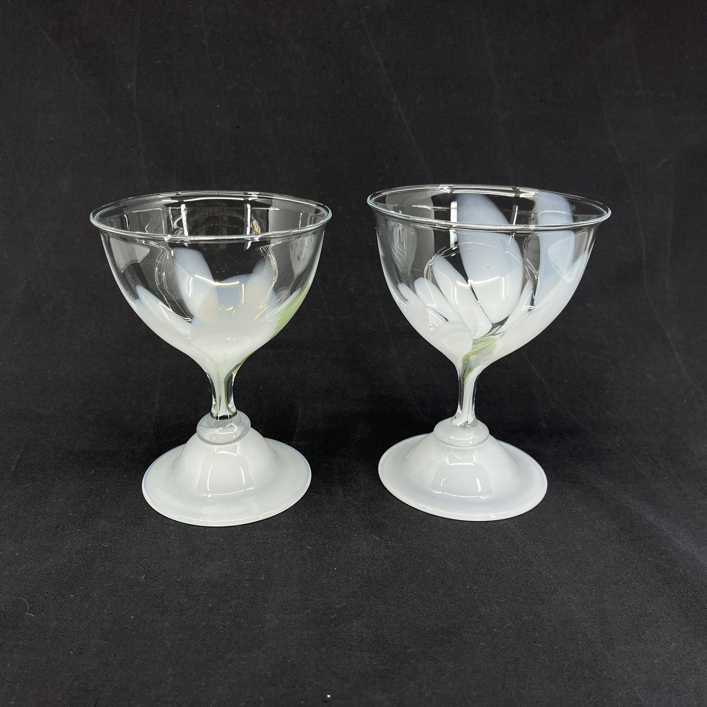 Snow drop champagne glass