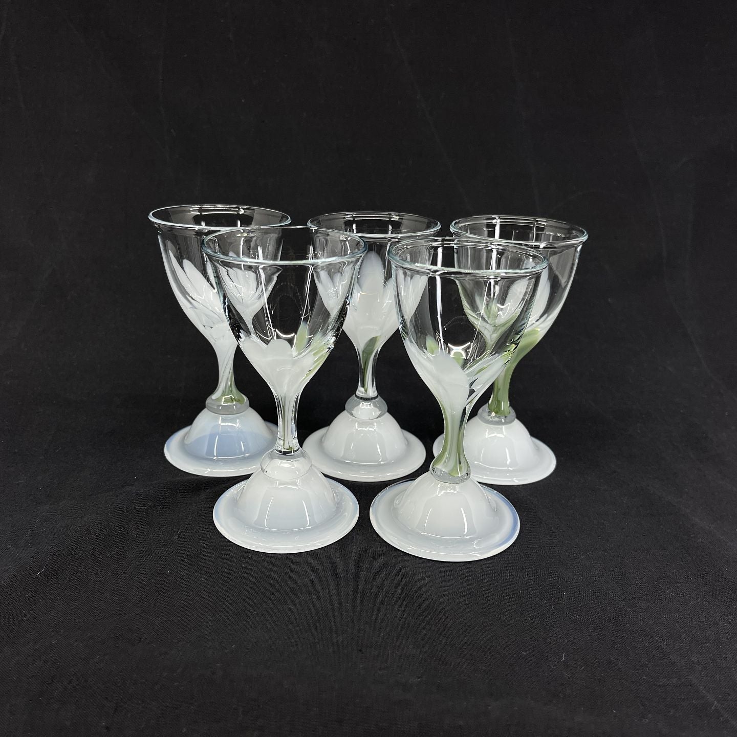 Snow drop port wine glass