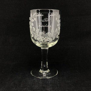 Commemorative glass from Kastrup Glasværk "Til Erindring"
