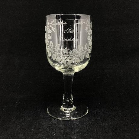 Commemorative glass from Kastrup Glasværk "Til Erindring"