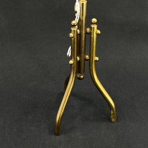 Brass flagpole with tripod base, 60 cm.