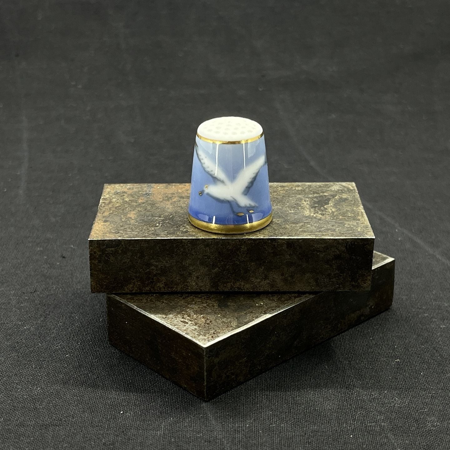 Måge med guldkant fingerbøl