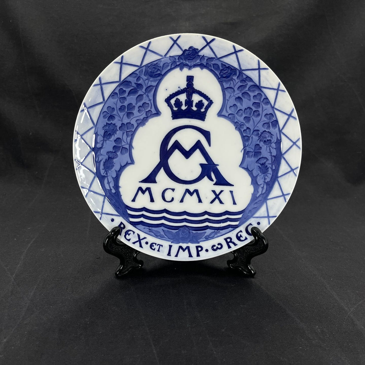 Kroningsplatte Kong Georg V & Dronning Mary af England