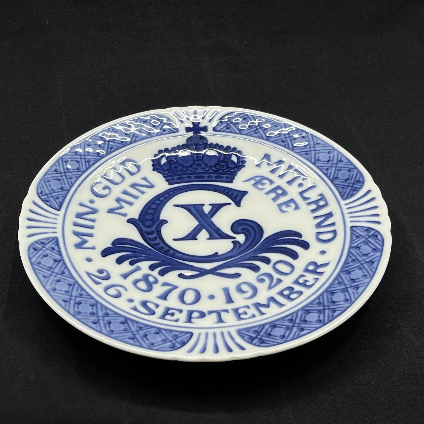 Royal Copenhagen Mindeplatte fra 1920