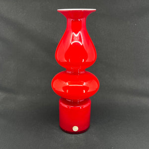 Large and rare red Carnaby vase, 31 cm.