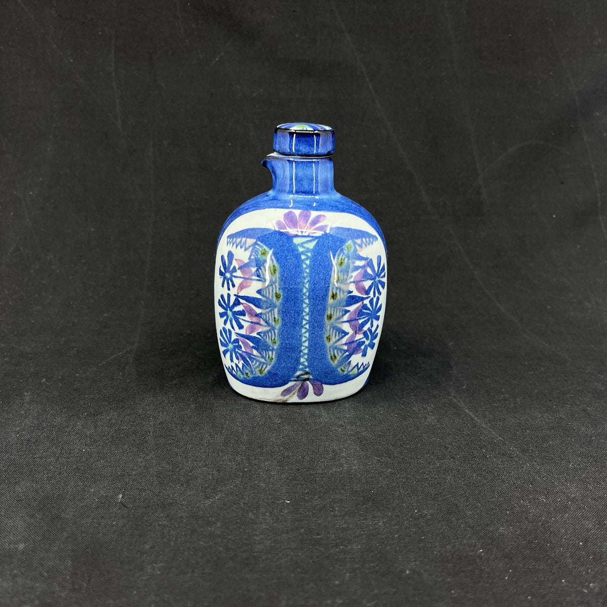 Tenera faience flacon with cork stopper