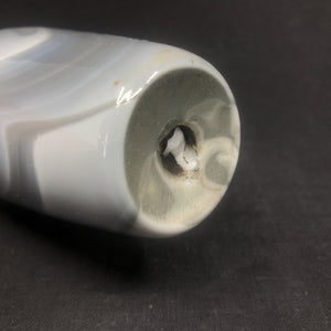 Gray marbled vase from Fyens Glasværk