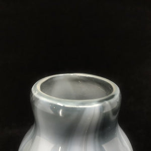 Gray marbled vase from Fyens Glasværk