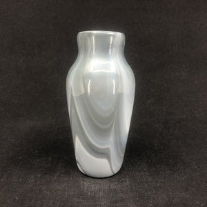 Gray marbled vase from Fyens Glasværk