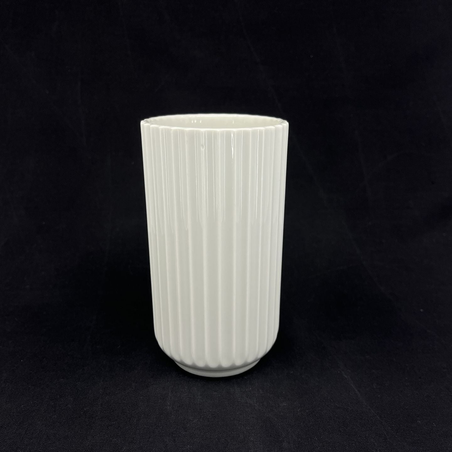 Hvid Lyngby vase, 15 cm.