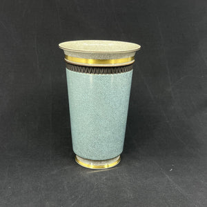 Blå Royal Copenhagen craquele vase