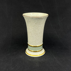 Blue Royal Copenhagen craquelure vase