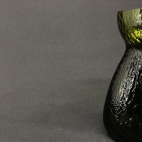 Mosgrønt hyacintglas fra Fyens Glasværk