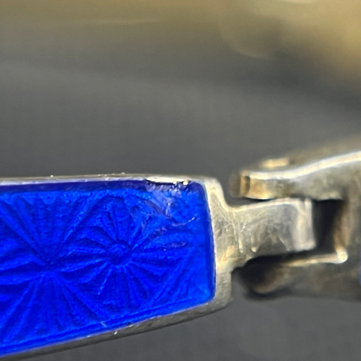 Enamel bracelet in blue enamel from the 1920'ish