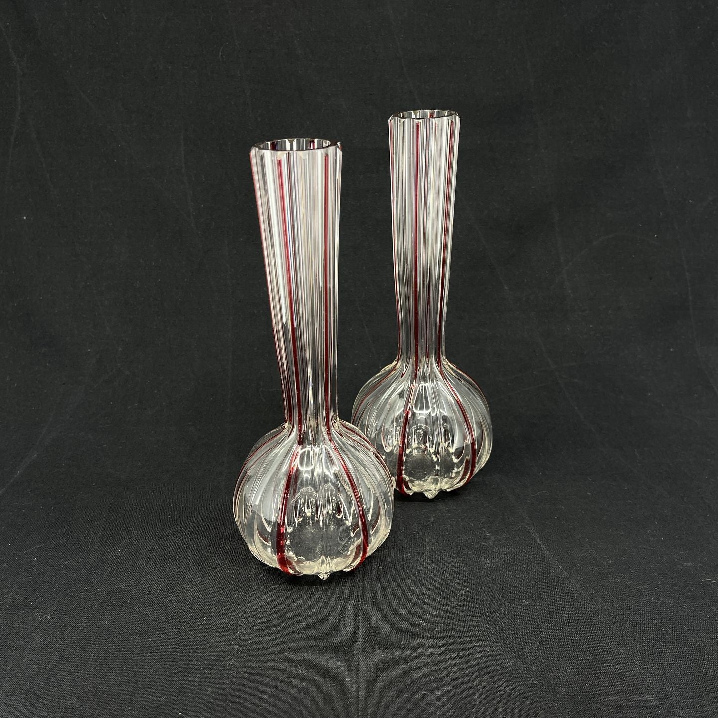 A pair of flask vases from the 1920s