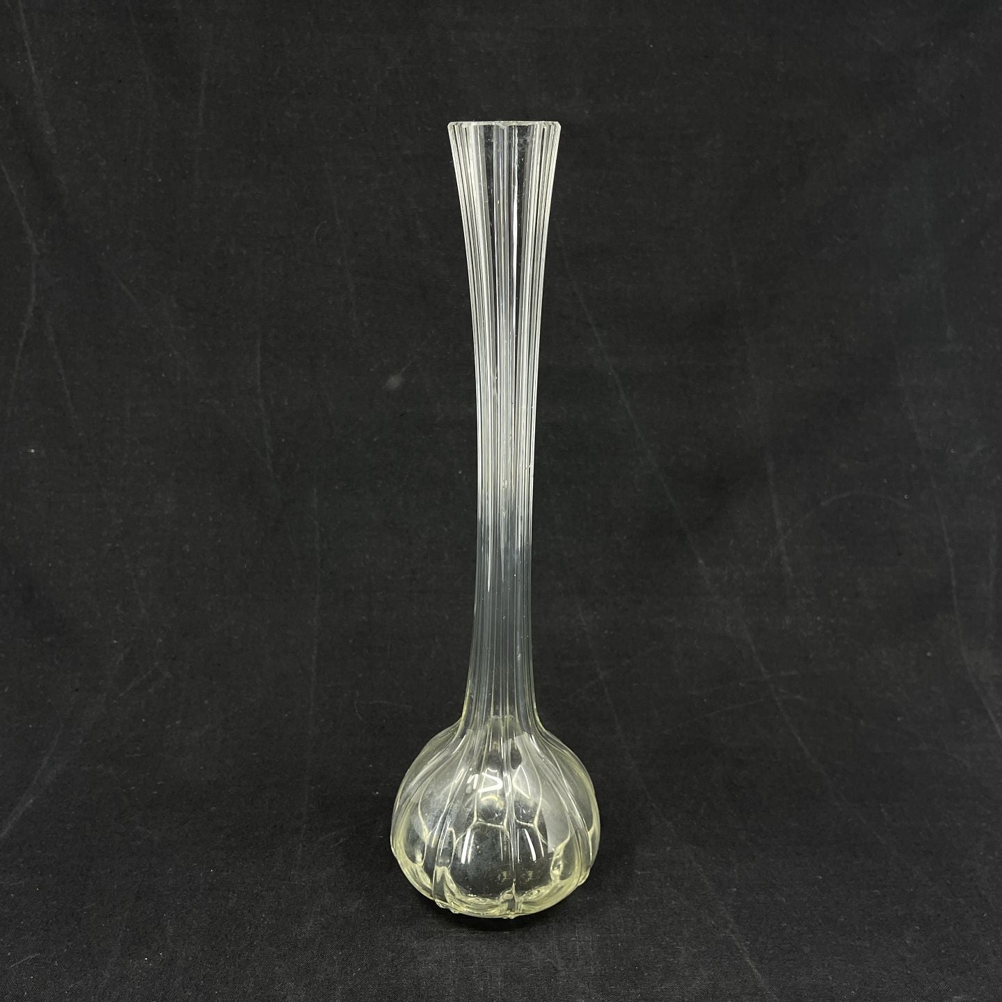 Slender lily vase with ball base
