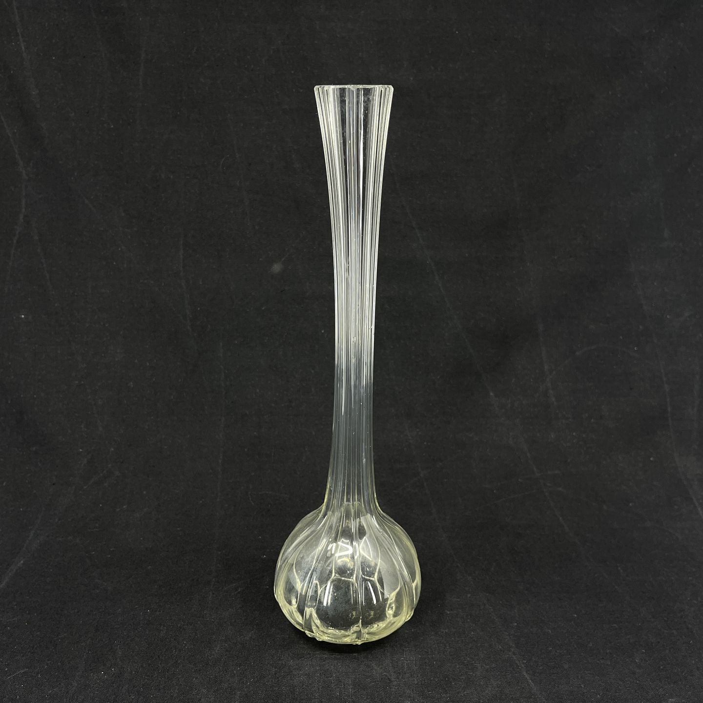 Slender lily vase with ball base