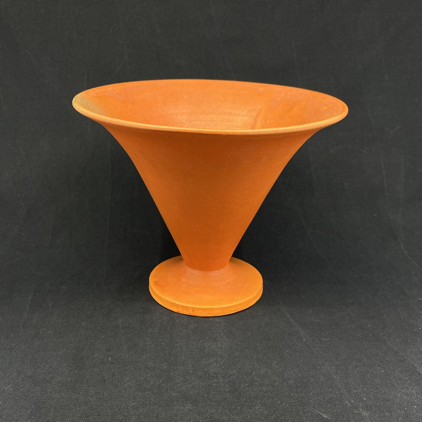 Orange trumpet vase from Kähler