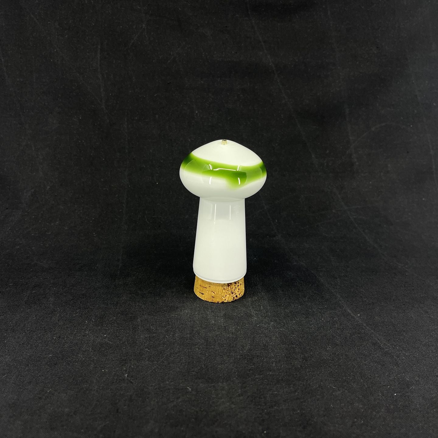 White with green Palet salt shaker
