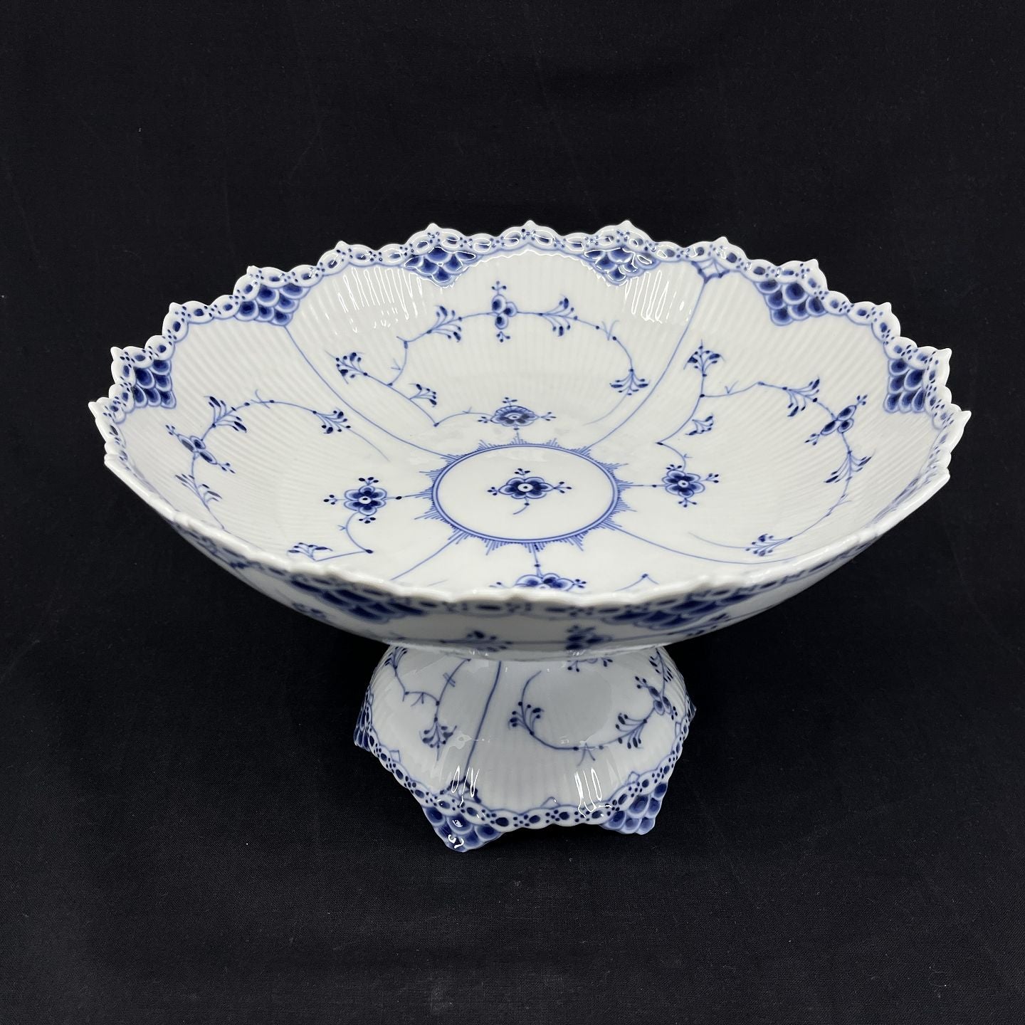 Stor Musselmalet Halvblonde opsats