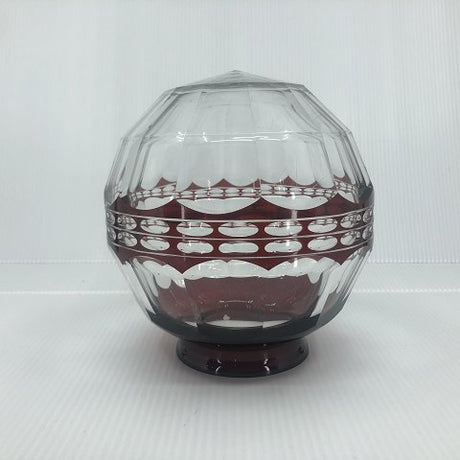 1 hole dome in red cover glass