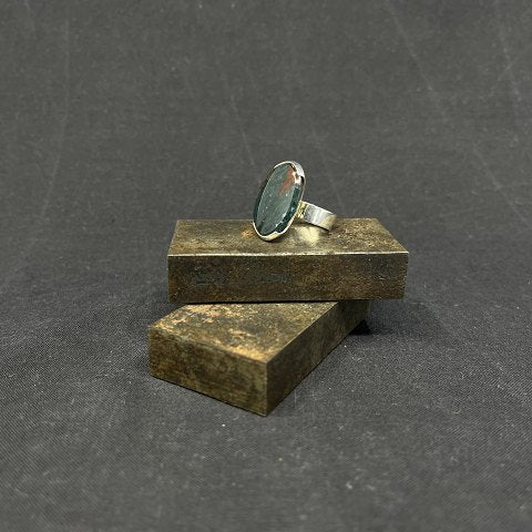 Kupittaan Kulta ring with moss agate