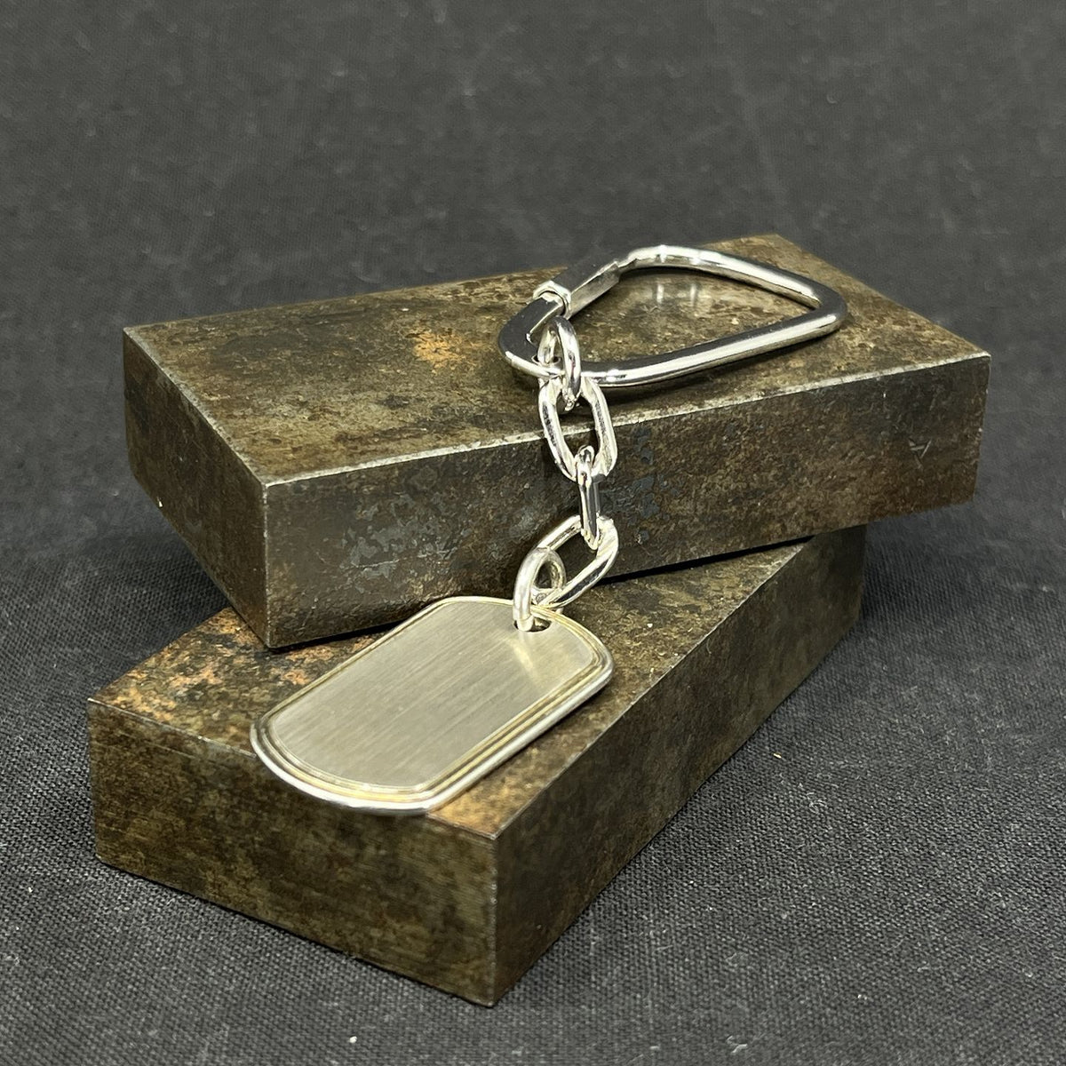 Key ring in silver