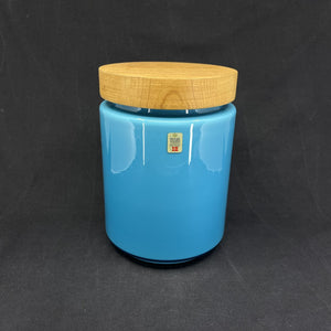 Ocean blue Palette storage jar, 21 cm.