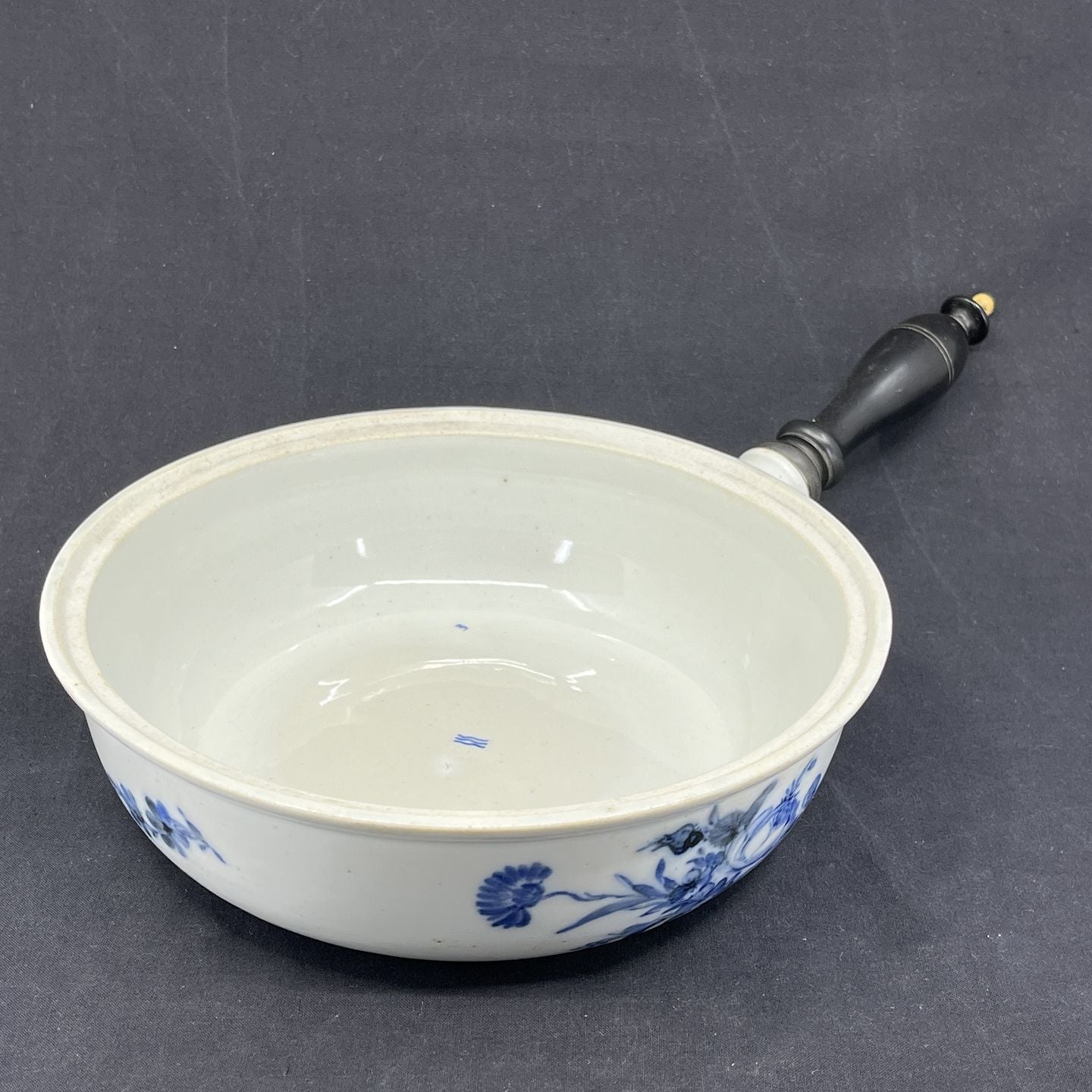 Antik Blå Blomst kasserolle 1803-1814