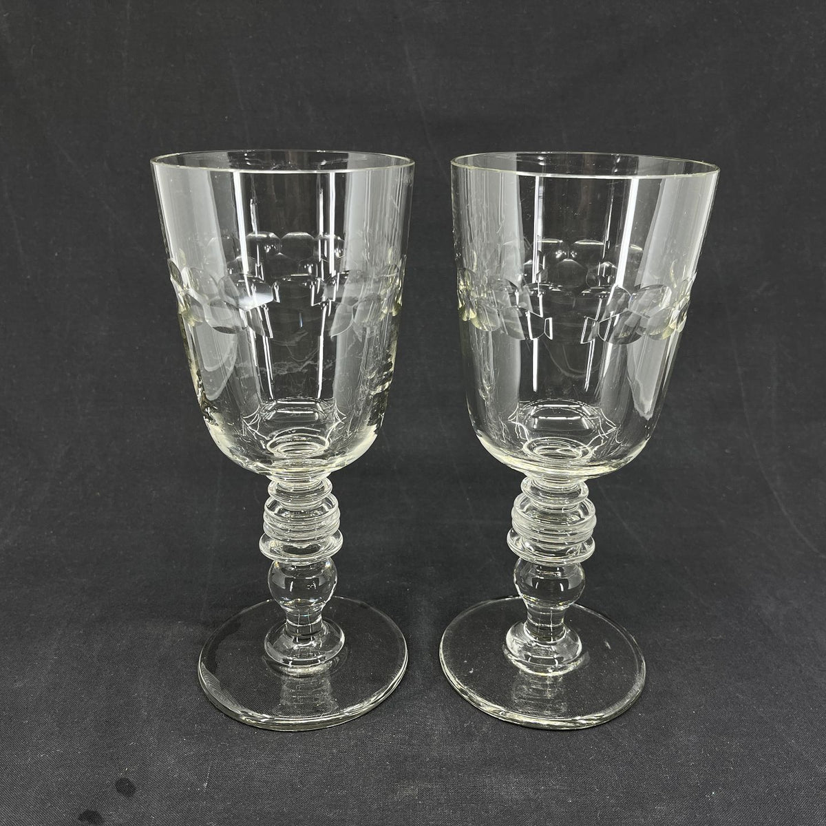 A pair of rare Holmegaard cups
