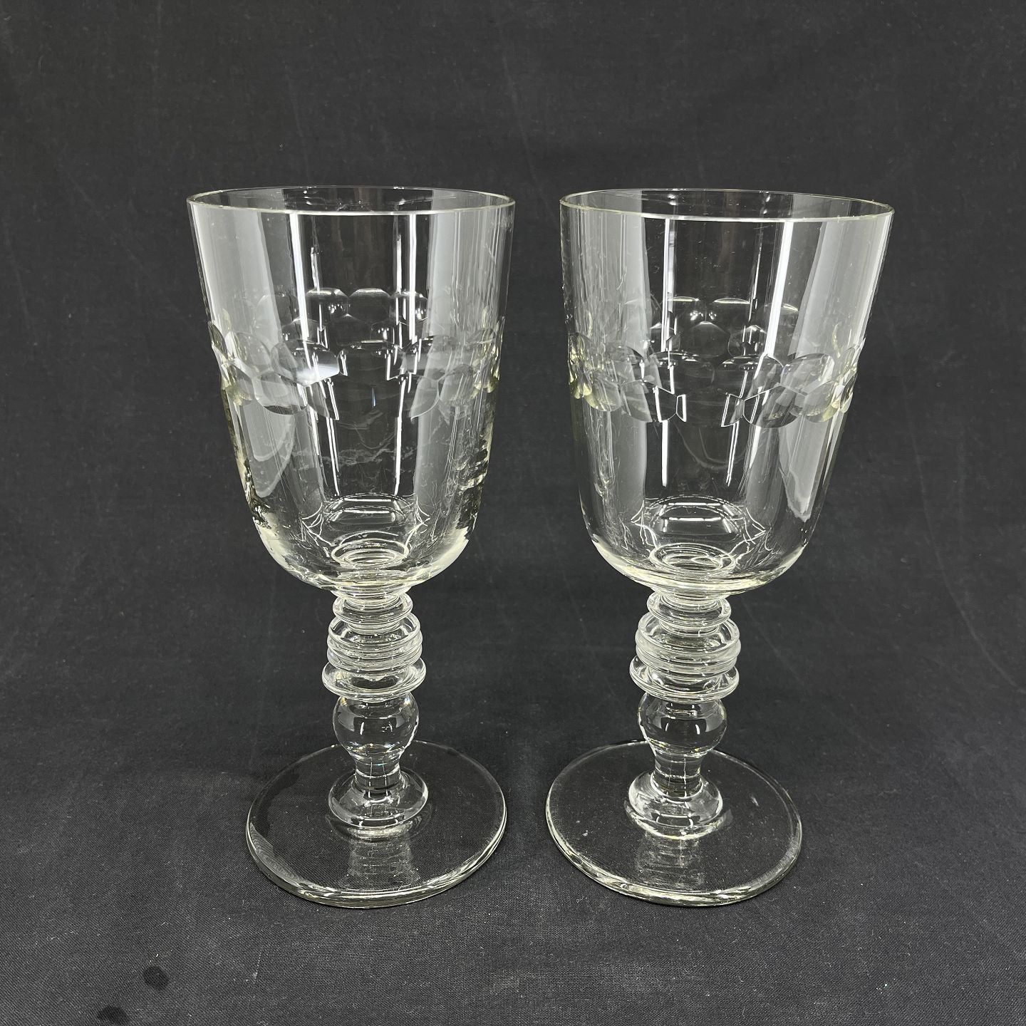 A pair of rare Holmegaard cups