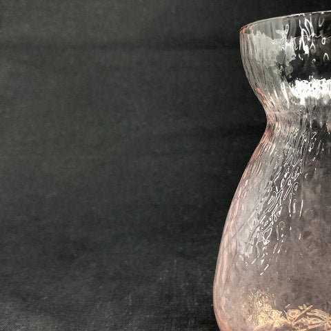 Lyserødt hyacintglas fra Fyens Glasværk