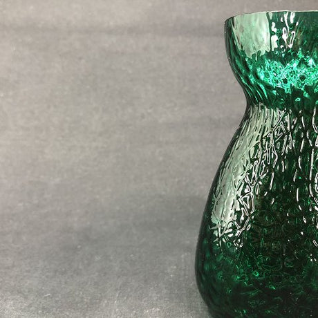 Smaragdgrønt hyacintglas fra Fyens Glasværk