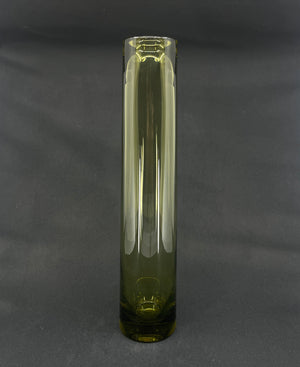 Oliven cylindervase, 37 cm.