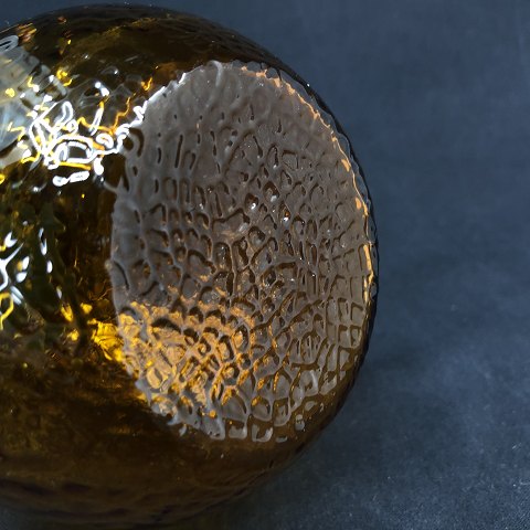 Amber colored hyacinth glass