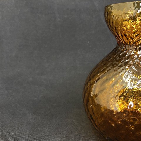 Amber colored hyacinth glass