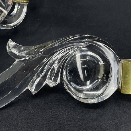 Usædvanlig vægstage i fin krystalglas