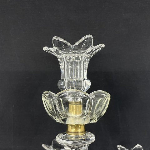 Unusual wall sconce in fine crystal glass