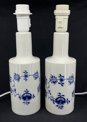 Mussel painted Fluted table lamp