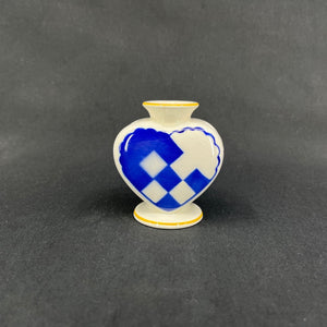 Blue Christmas heart from Aluminia, a little discoloring