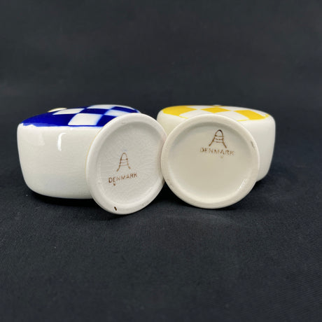 Collection of four Aluminia hearts