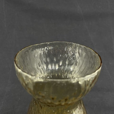 Gylden citrin hyacintglas fra Fyens Glasværk