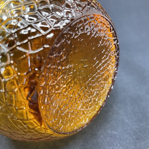Amber hyacinth glass from Fyens Glasværk