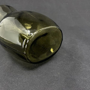 Olive colored hyacinth glass