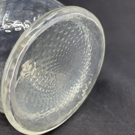 Klart hyacintglas med ternet optik fra Fyens Glasværk, model fra 1910